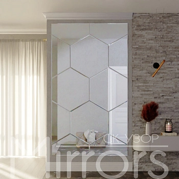 Зеркальное панно Зеркальное панно Begonia facet